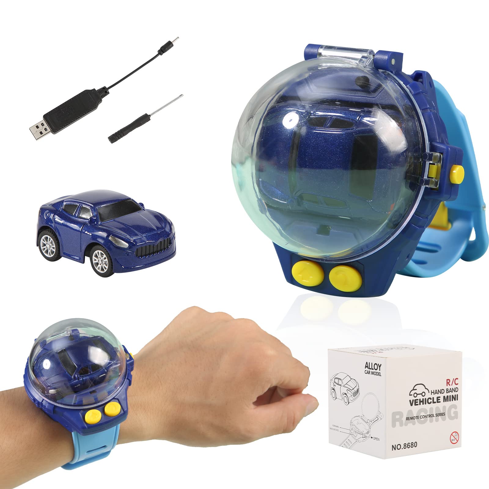 Children Cartoon Mini Rc Remote Control Car Watch - Pakisma