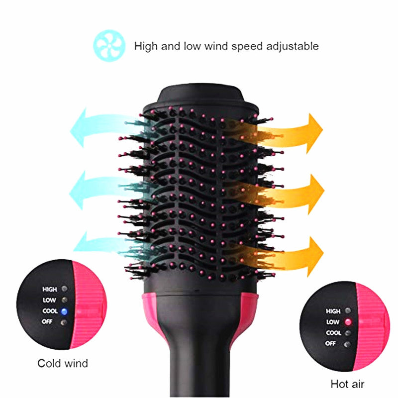 3 IN 1 HAIR BRUSH (HAIR DRYER,STRAIGHTENER & CURLER) - Pakisma