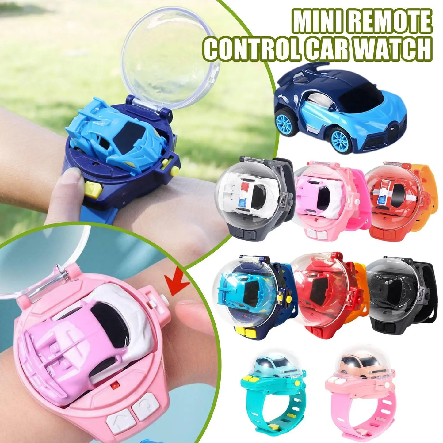 Children Cartoon Mini Rc Remote Control Car Watch - Pakisma